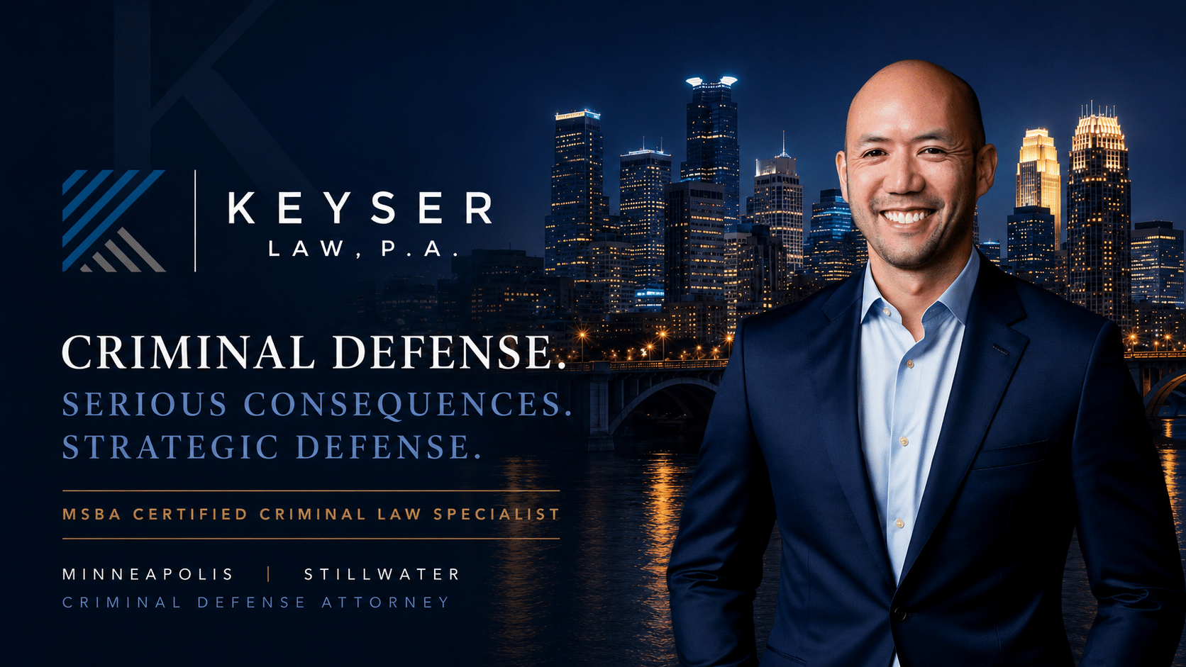 Christopher Keyser of Keyser Law, P.A., MSBA Certified Criminal Law Specialist in Minnesota